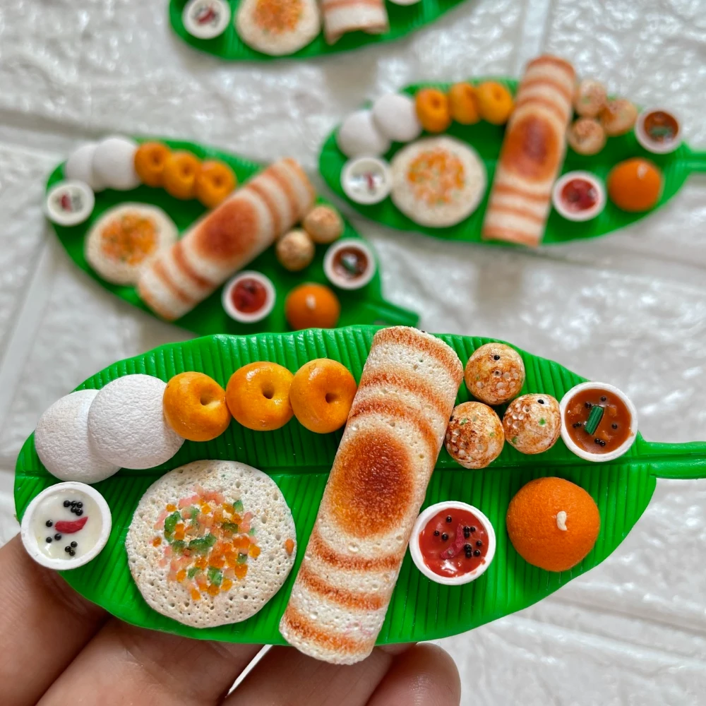 Miniature South Indian Breakfast Fridge Magnet