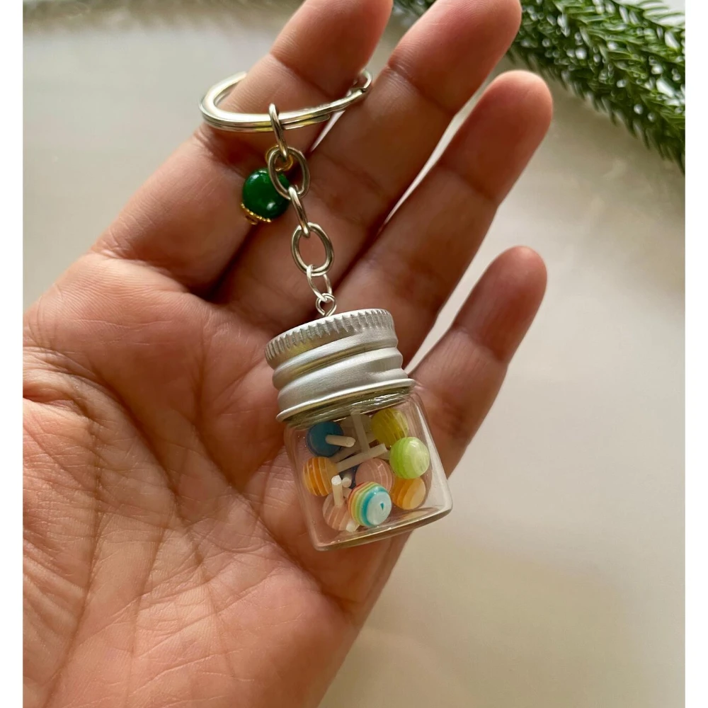 Miniature Candy Jar Keychain