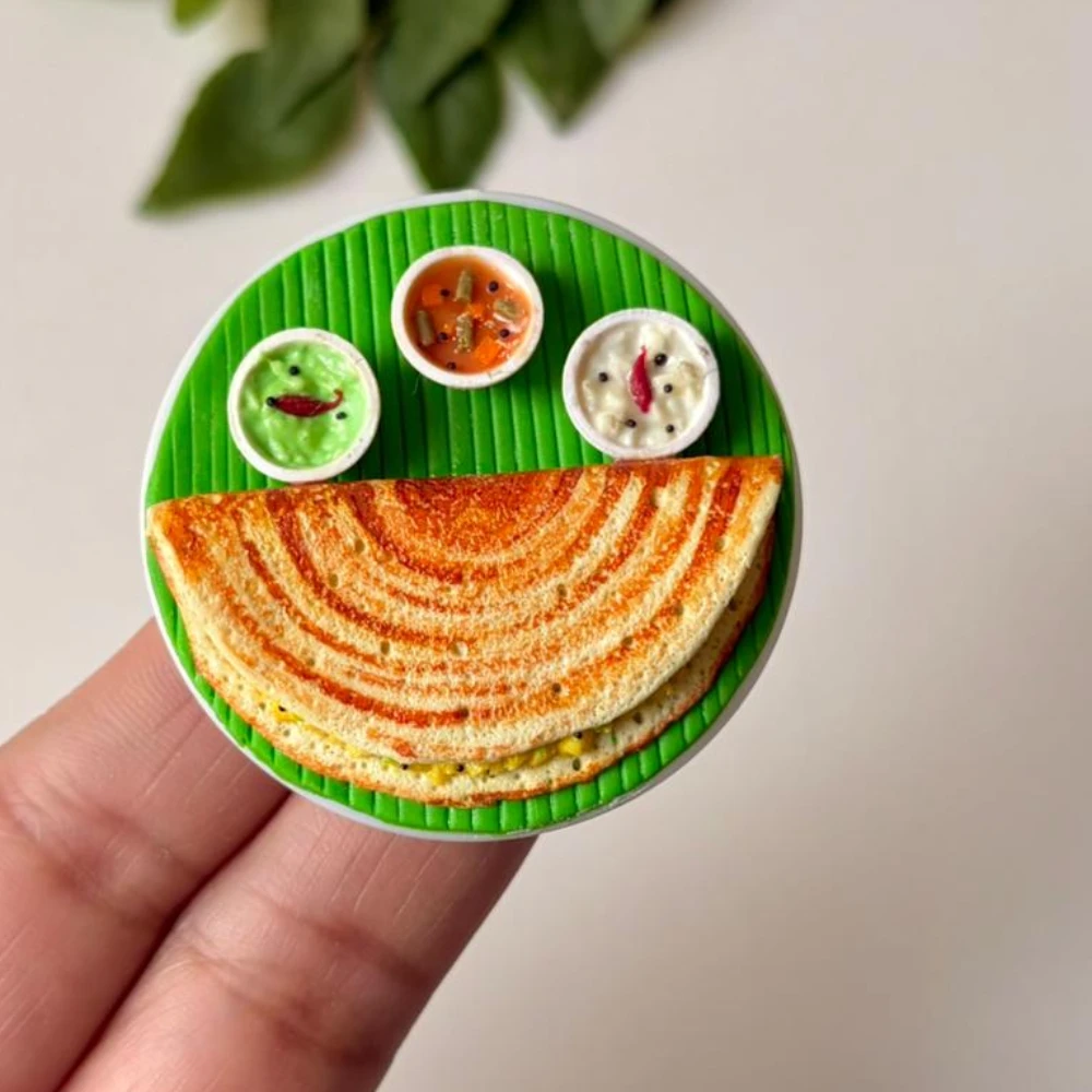 Miniature Masala Dosa Fridge Magnet