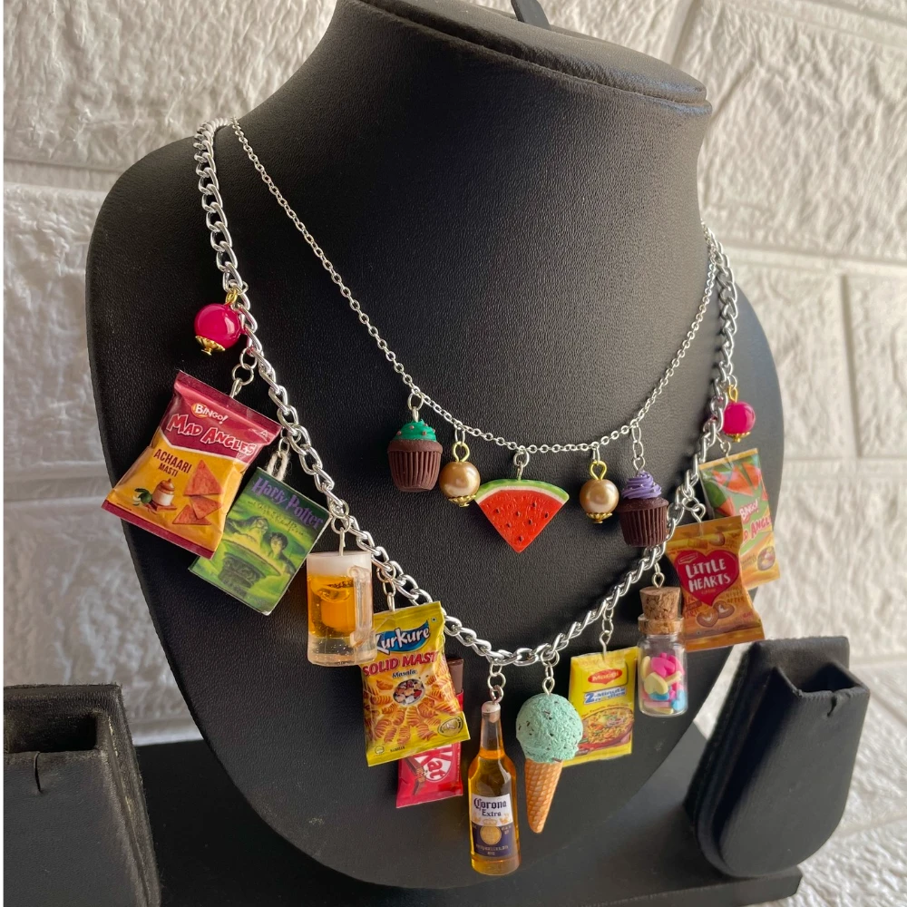 Miniature Snacks Combo Necklace