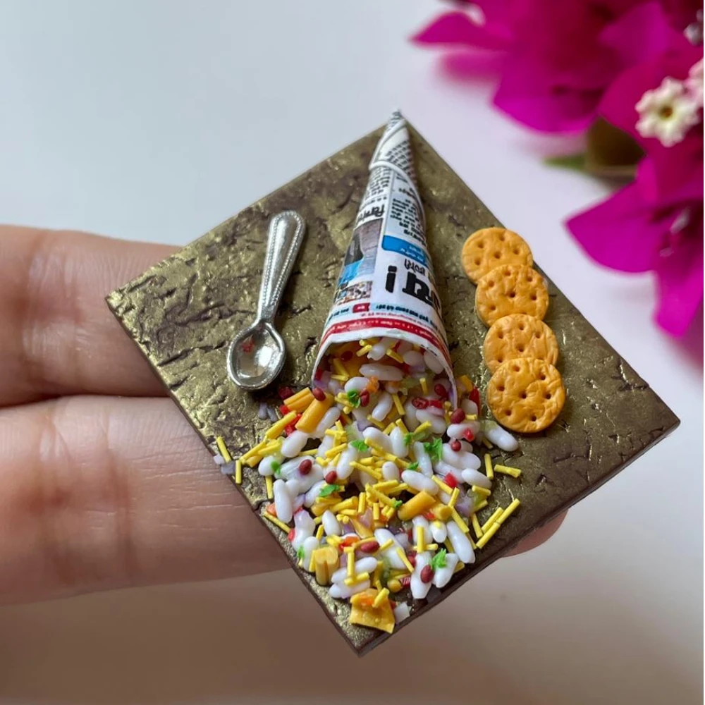 Miniature Bhel Puri Fridge Magnet