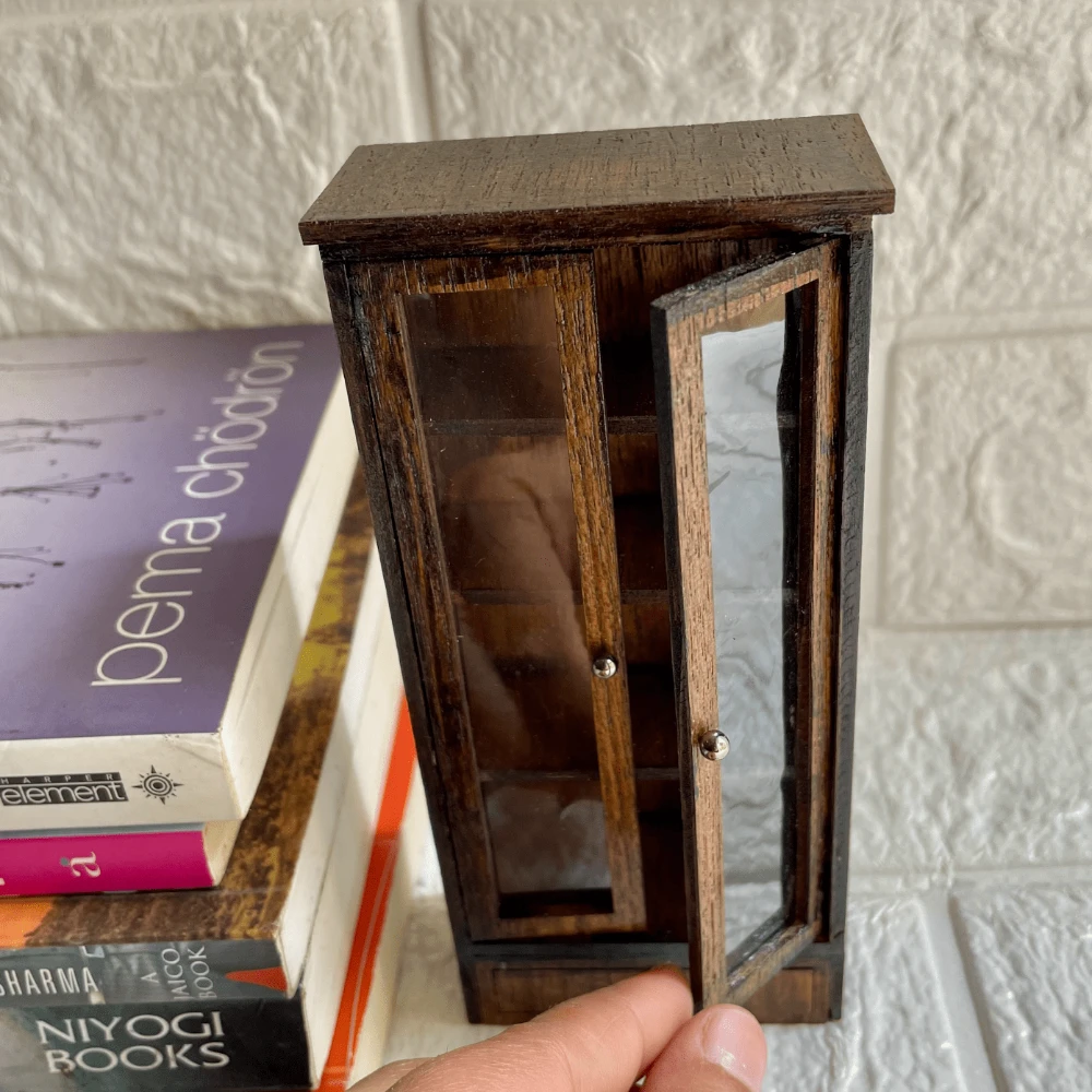 Miniature Wooden Bookshelf
