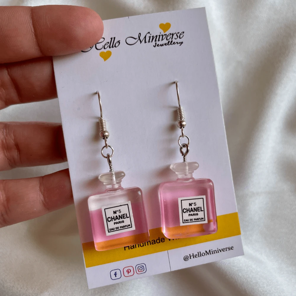 Miniature N ' 5 Chanel Parfum Earrings