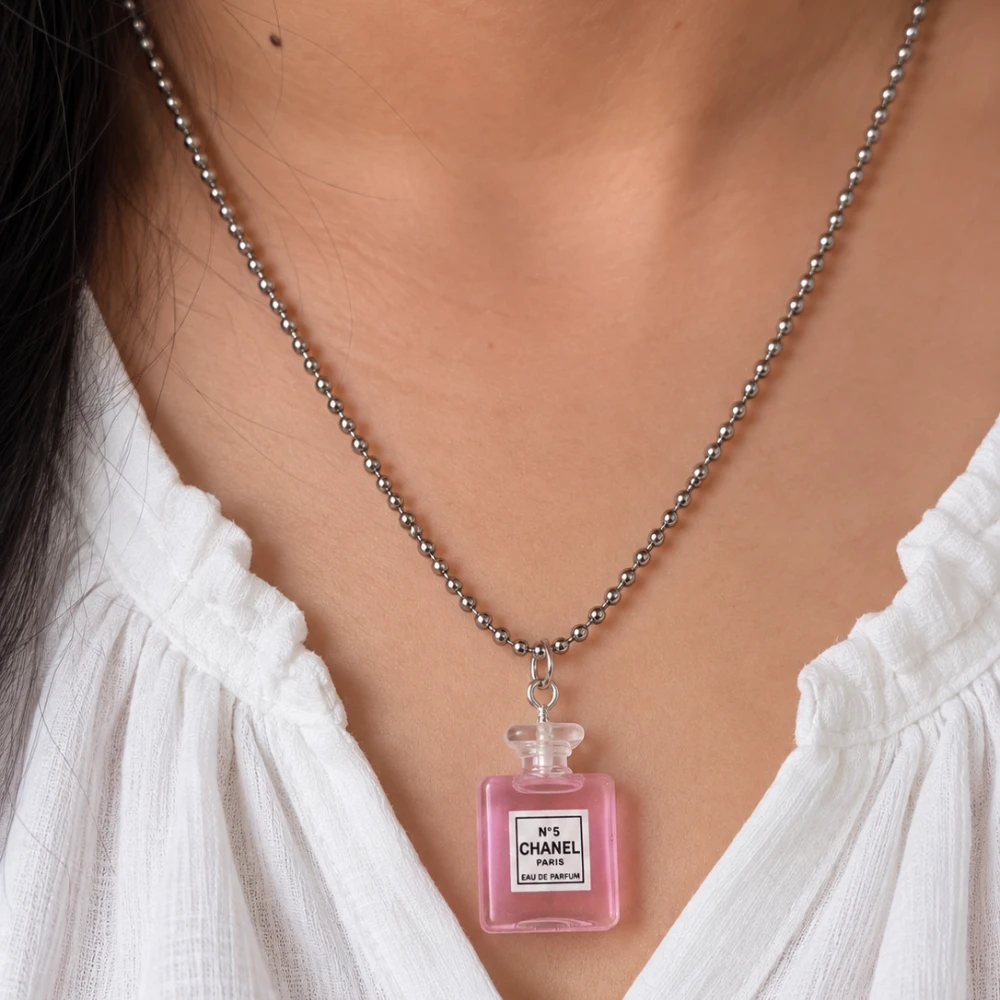Miniature N'5 Chanel Perfume Necklace