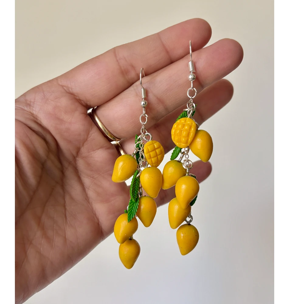Mini Tropical Mango Bunch Earrings