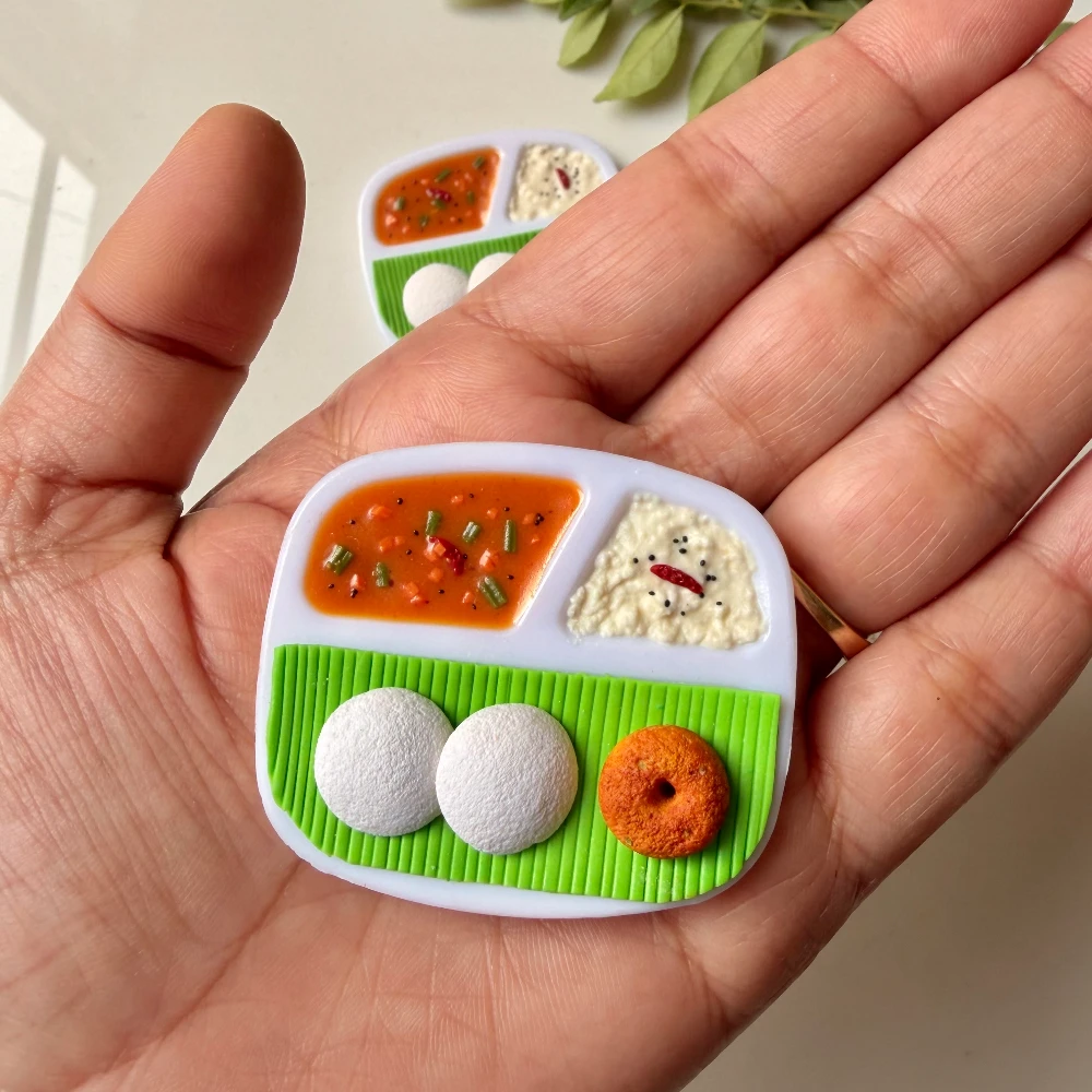 Miniature Idli Fridge Magnet