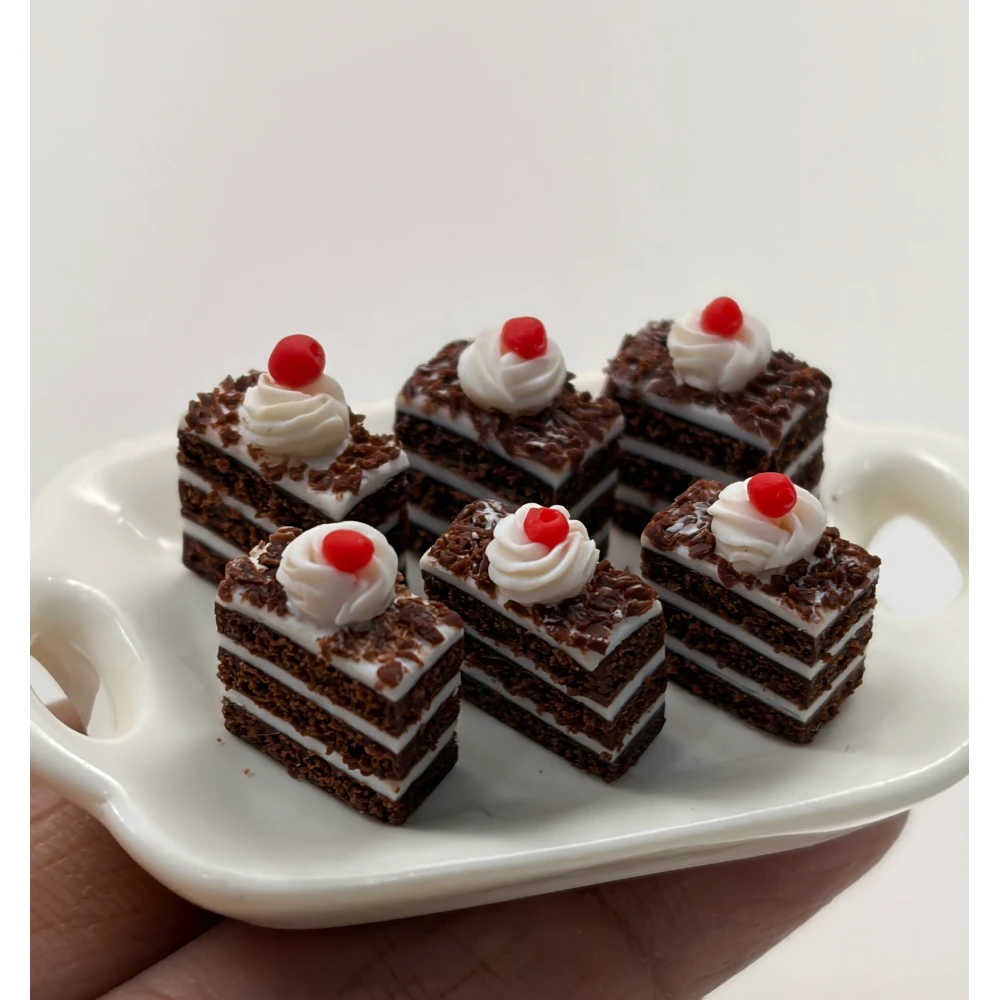 Miniature Black Forest Pastry Bites Magnet