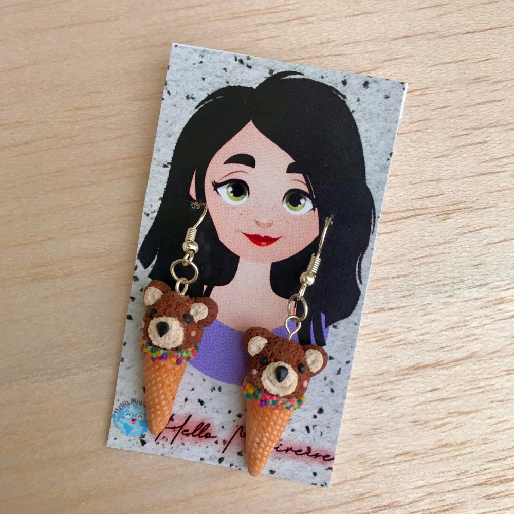 Miniature Ice Cream Earrings