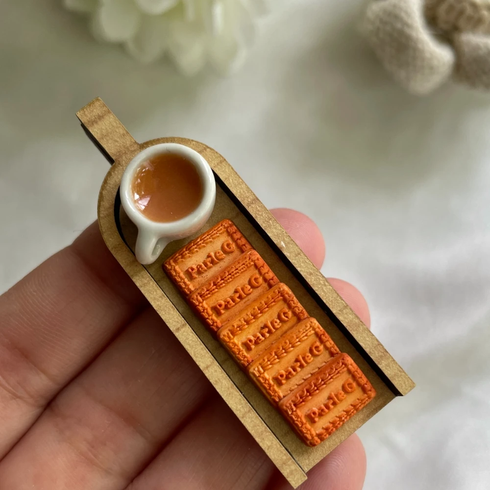 Miniature Chai Parle-G Breakfast Magnet