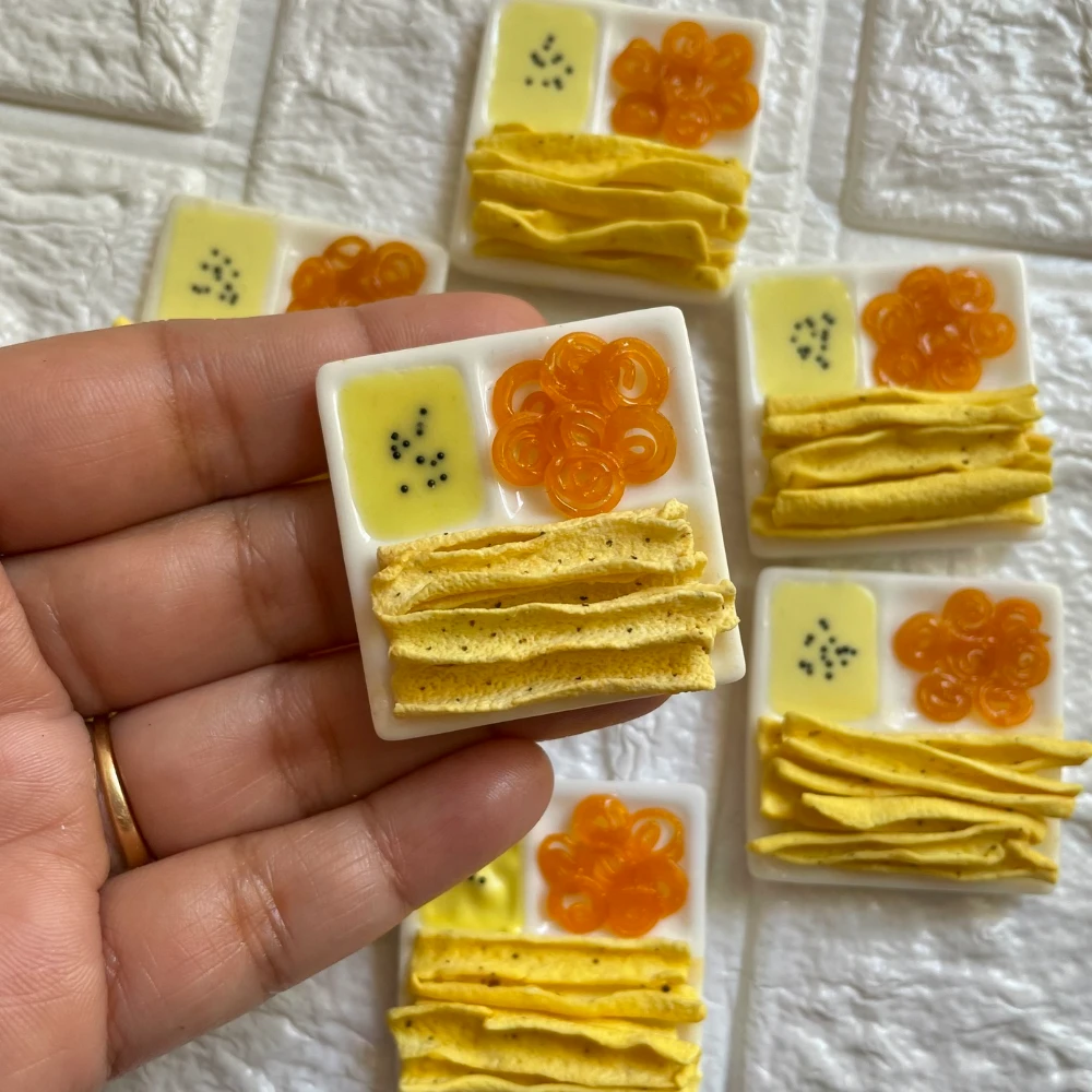 Miniature Fafda Jalebi Fridge Magnet