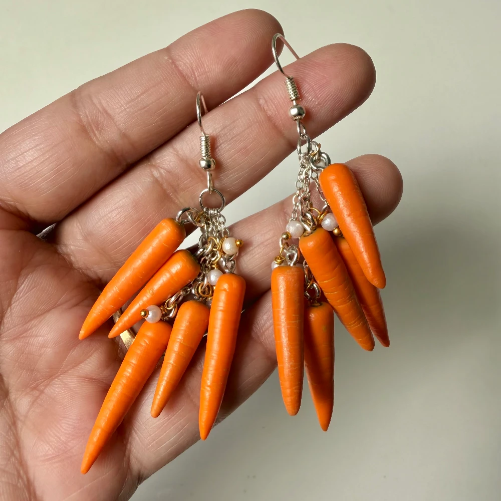 Miniature Carrot Craze Dangles Earrings