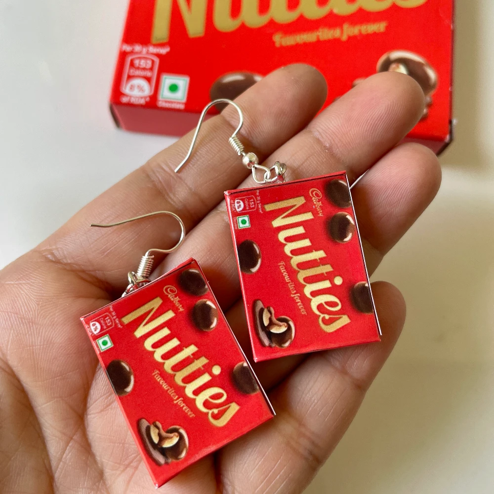 Miniature Nutties Chocolate Earrings