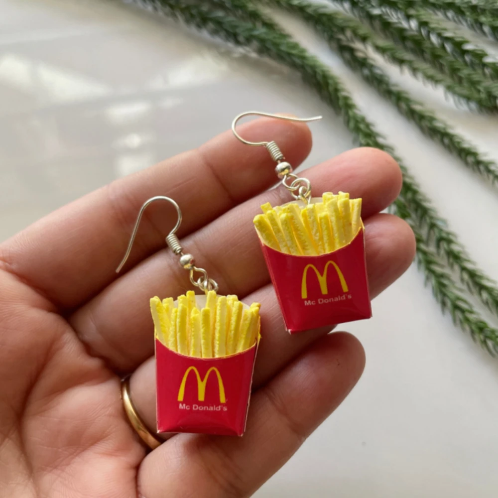 Miniature French Fries Earrings