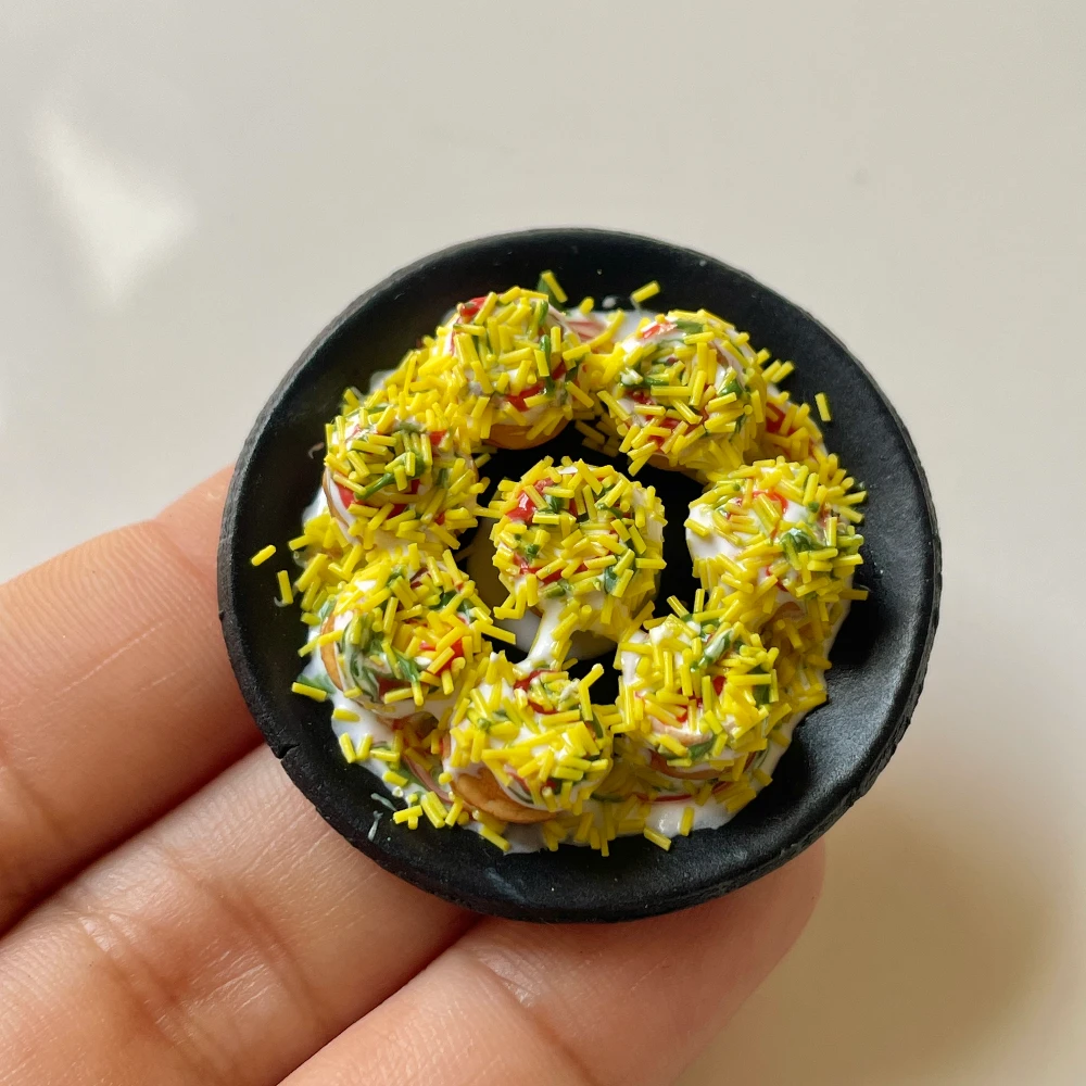 Miniature Dahi Puri Fridge Magnet