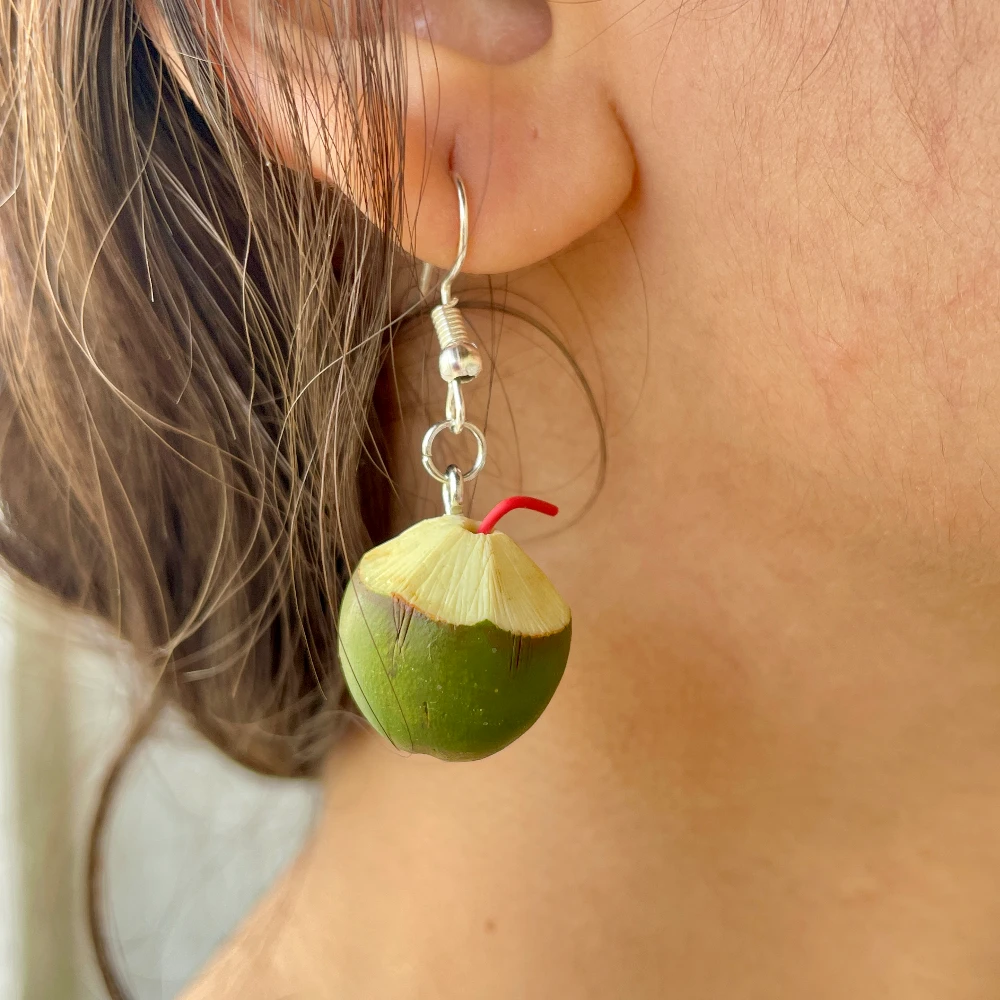 Miniature Coconut Water Earrings