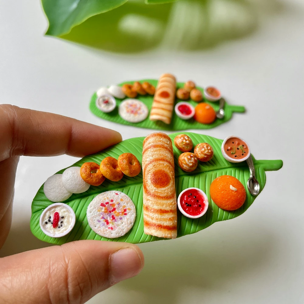 Miniature South Indian Breakfast Fridge Magnet