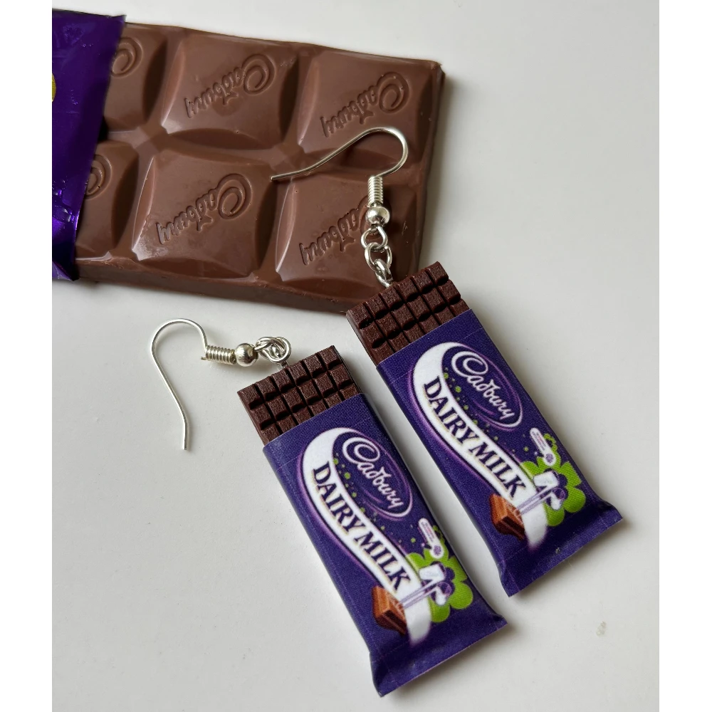Miniature Dairy Milk Chocolate Earrings
