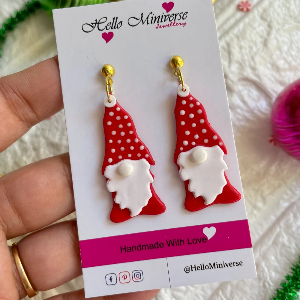 Miniature Gnome Earrings