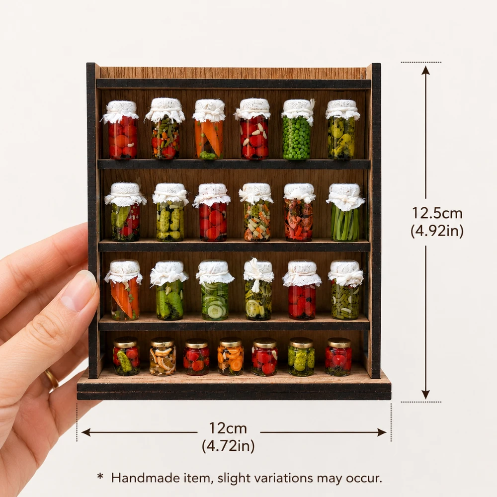 Miniature Pickle Pantry Jar Shelf Magnet