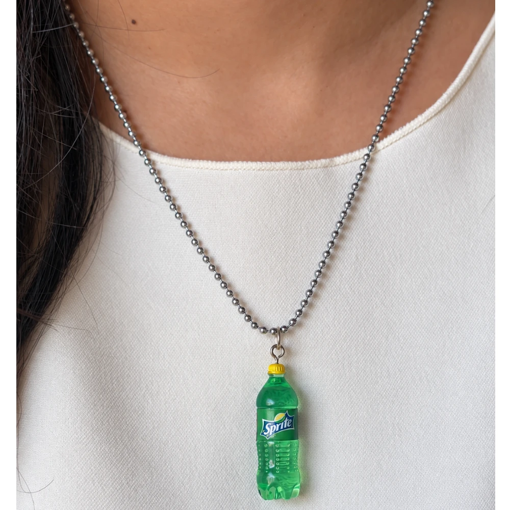 Miniature Sprite Bottle Necklace