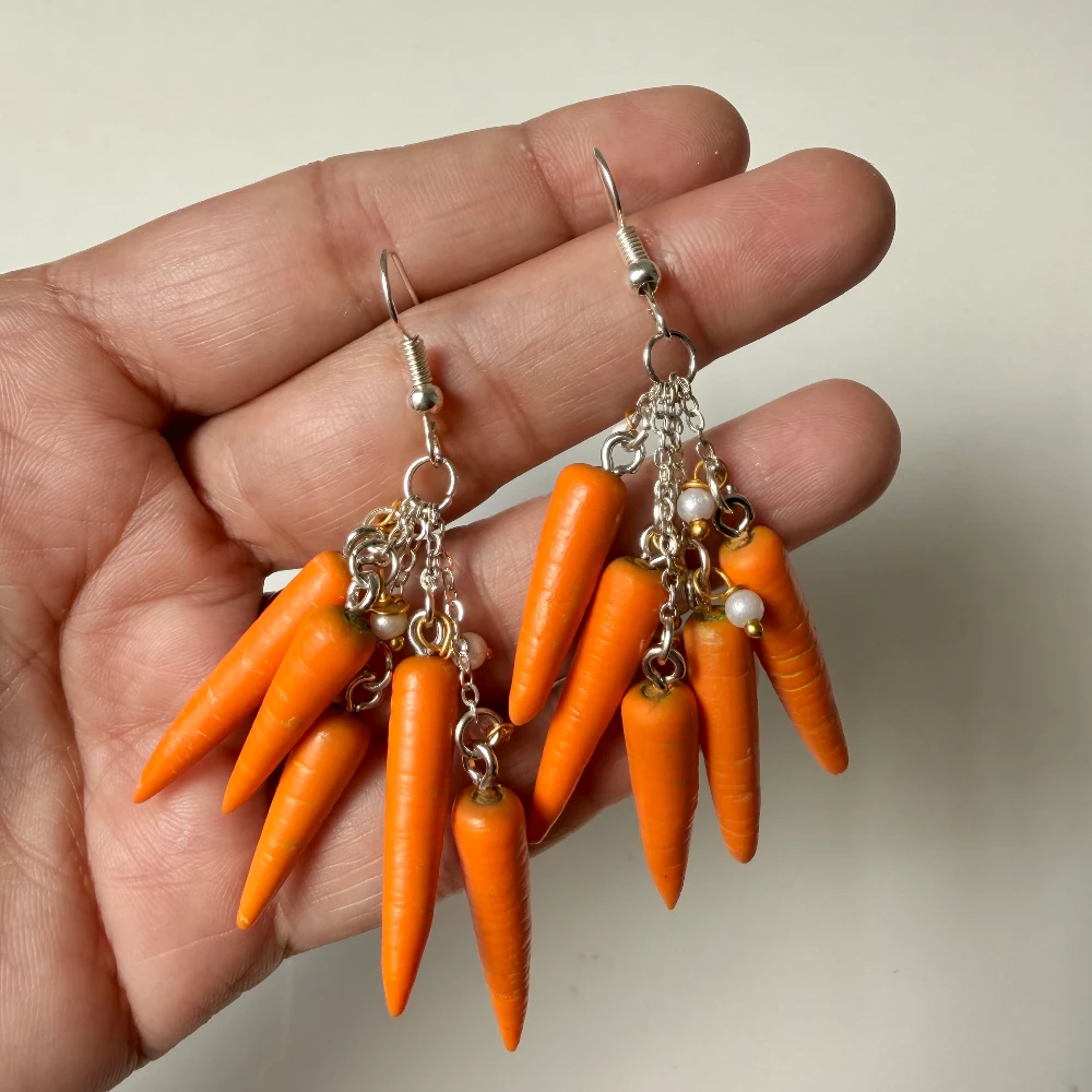 Miniature Carrot Craze Dangles Earrings