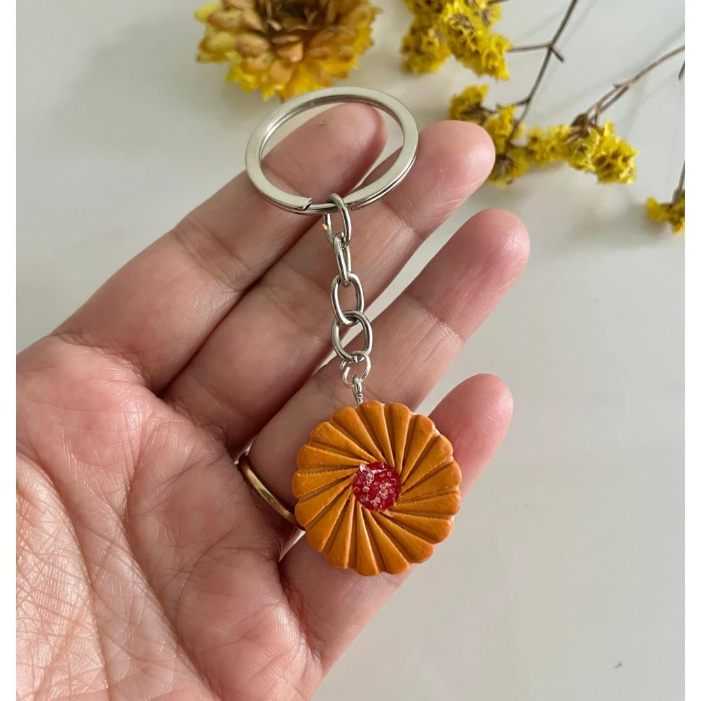 Miniature Jim jam Biscuit Keychain