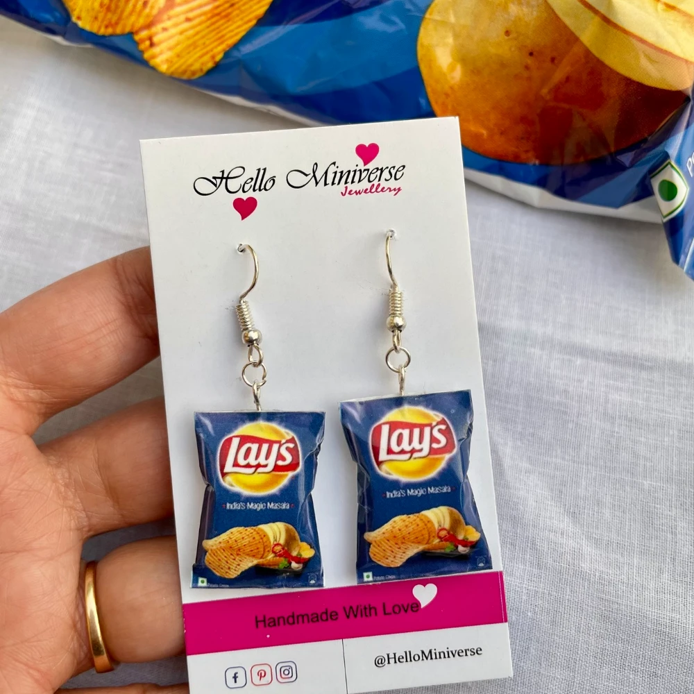 Lays Indian Magic Masala Flavour Earrings