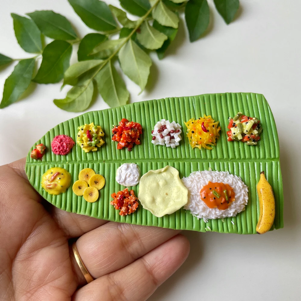 Miniature Sadya Fridge Magnet