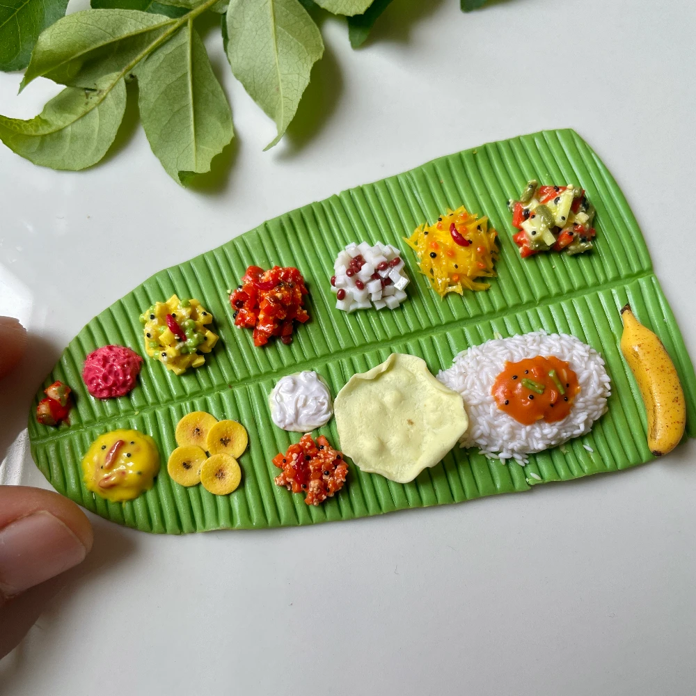 Miniature Sadya Fridge Magnet