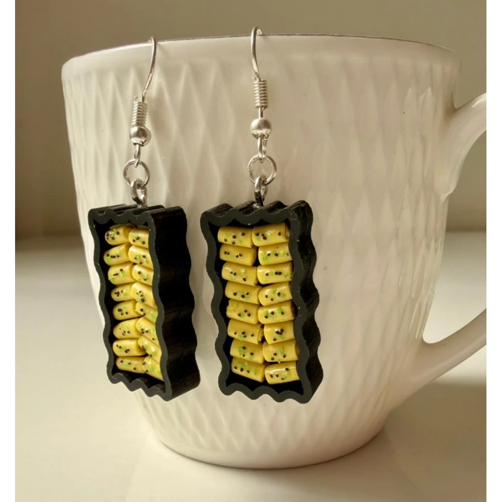 Miniature Khandvi Earrings