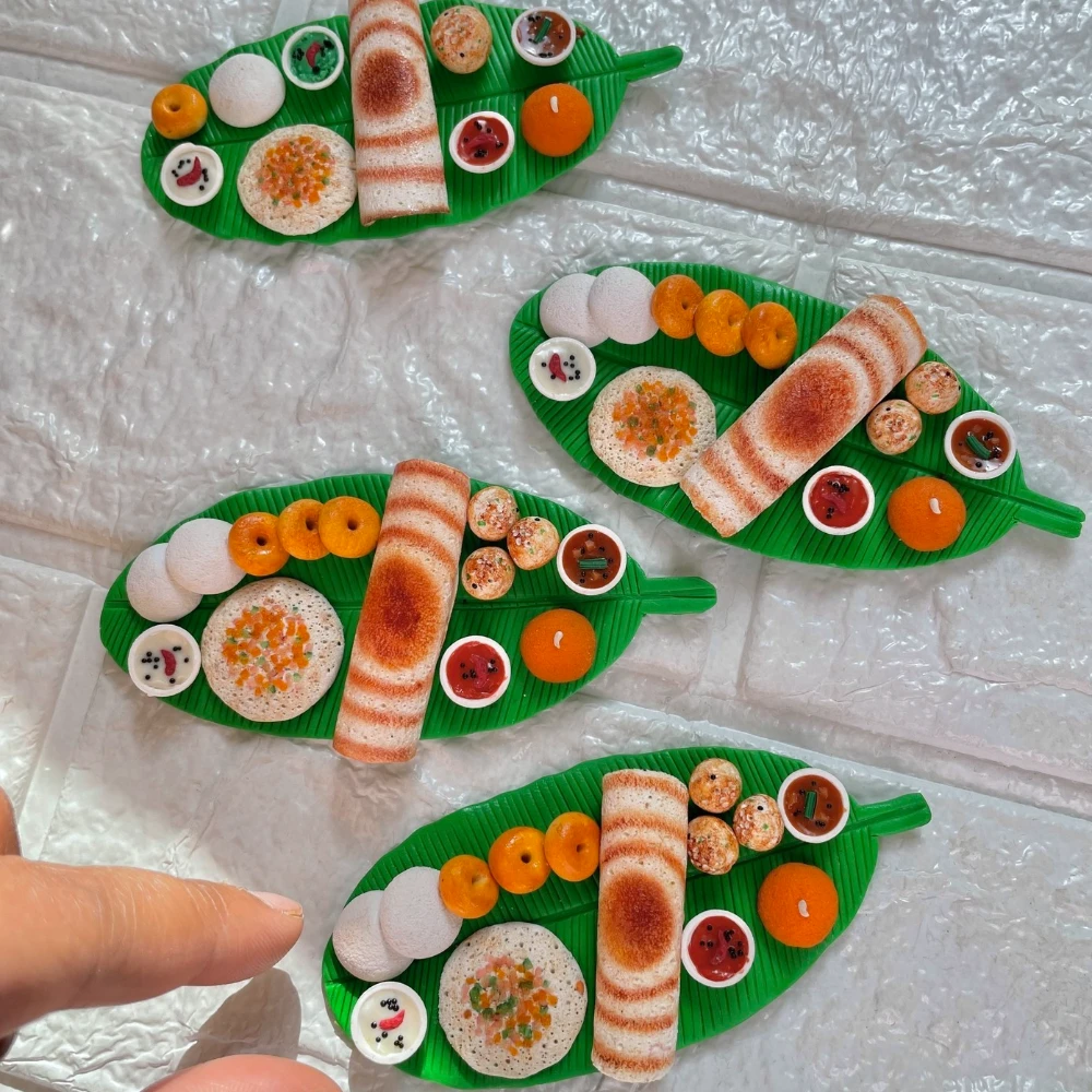 Miniature South Indian Breakfast Fridge Magnet