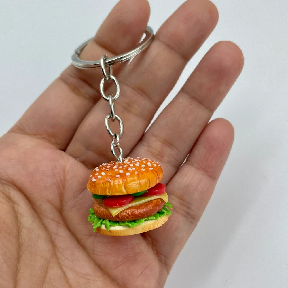 Miniature McDonald's Cheeseburger Keychain
