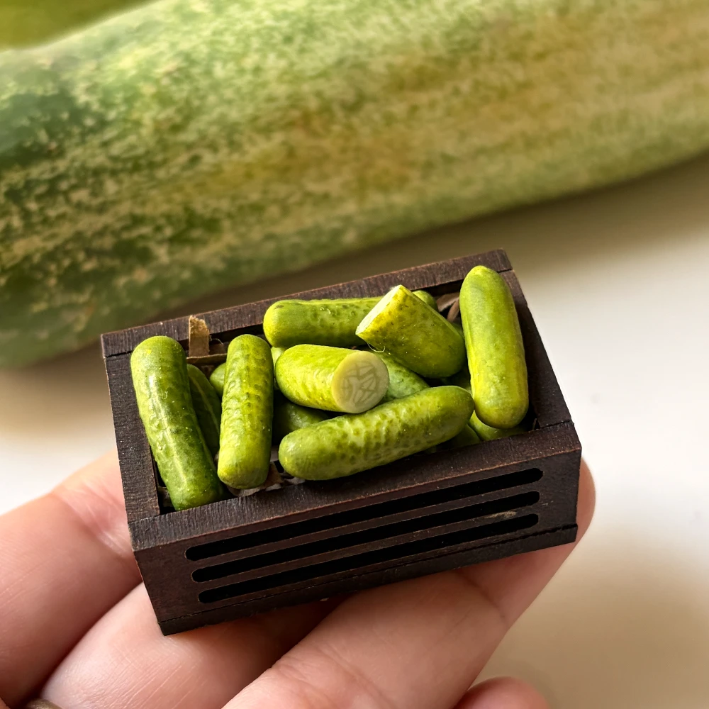 Miniature Cucumber Crate Magnet