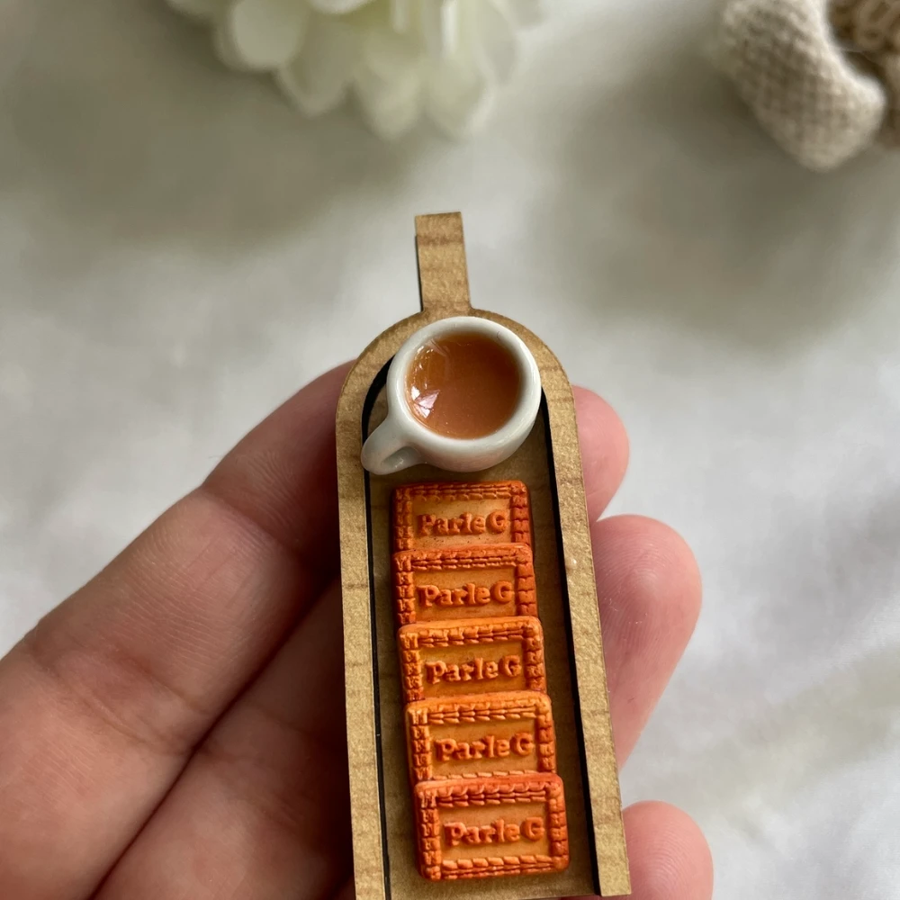 Miniature Chai Parle-G Breakfast Magnet