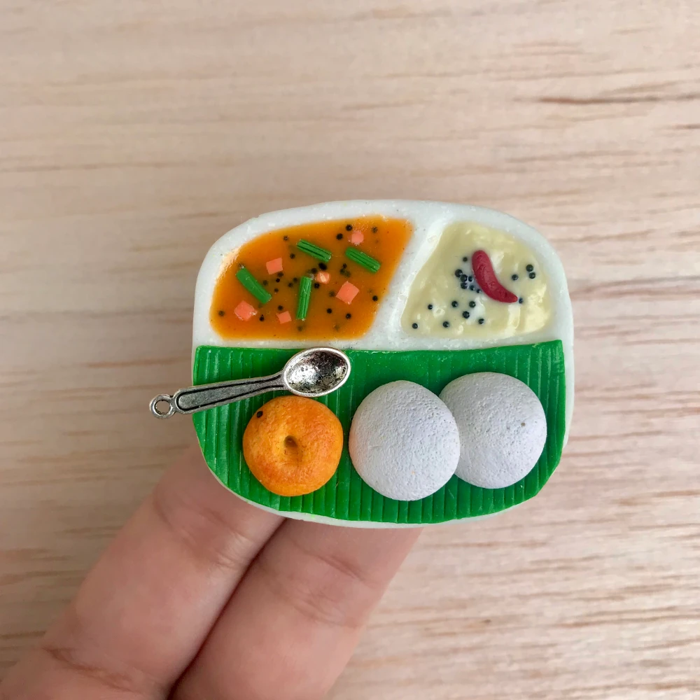 Miniature Idli Fridge Magnet