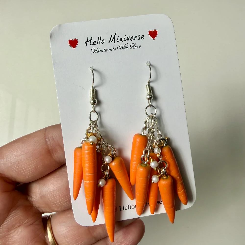 Miniature Carrot Craze Dangles Earrings