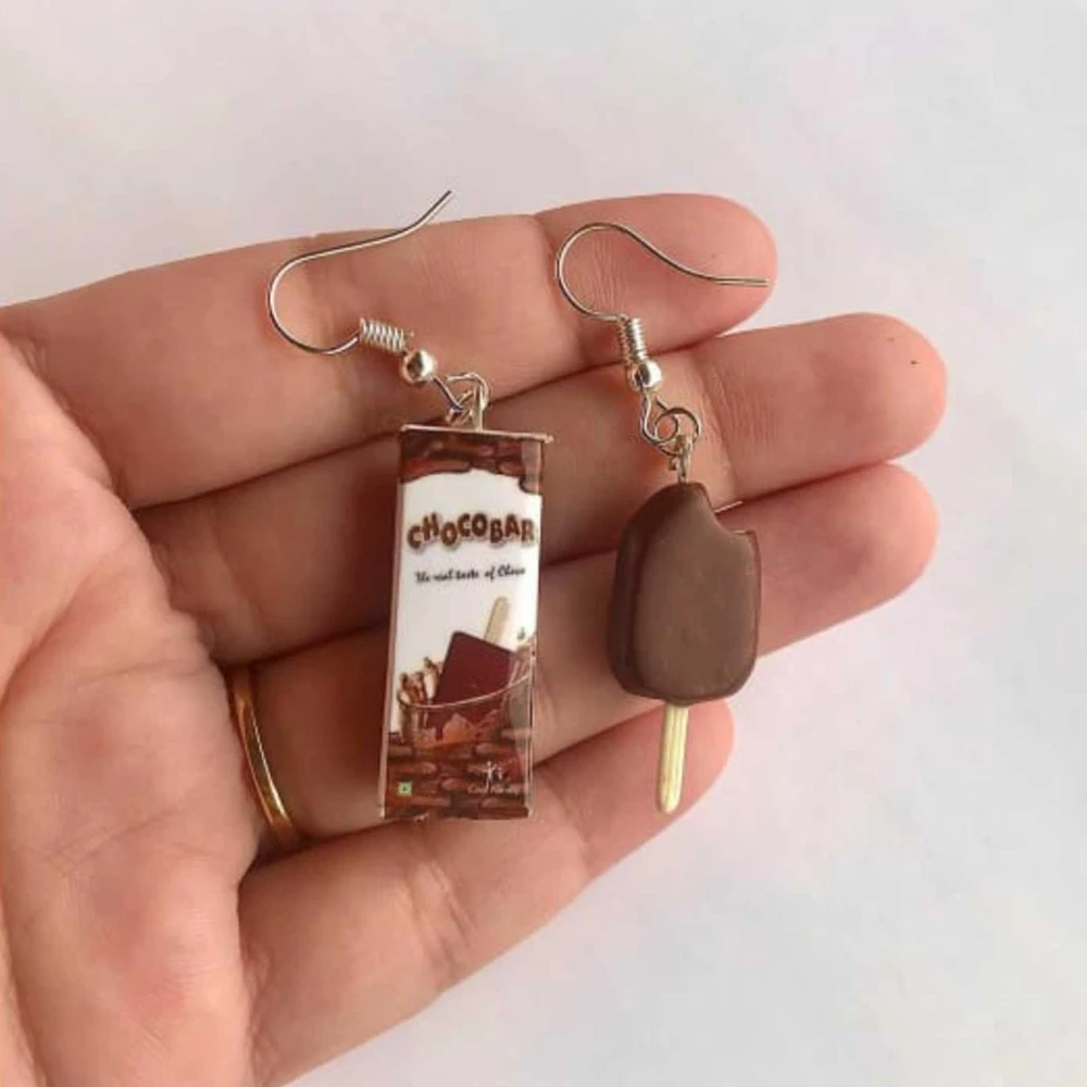 Miniature Chocobar Icecream Earrings