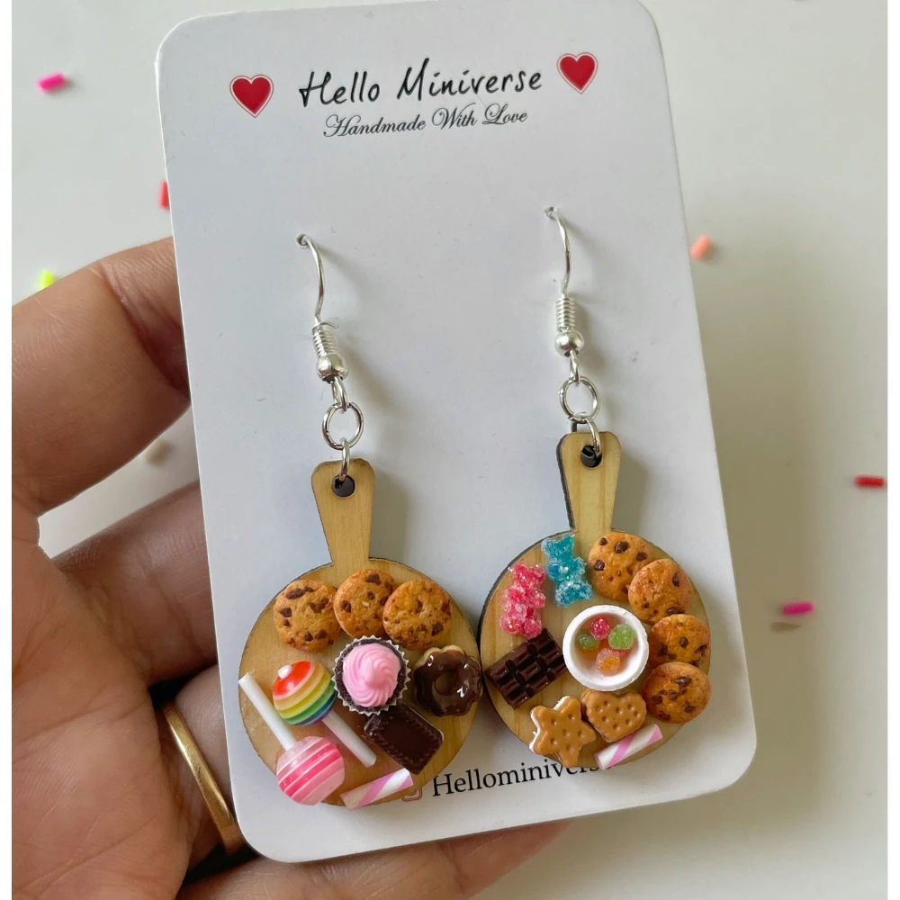 Miniature Candyland Cookies Earrings
