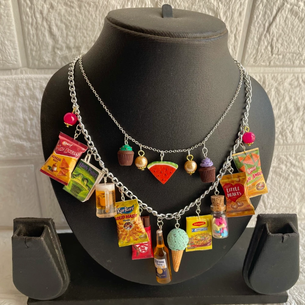 Miniature Snacks Combo Necklace