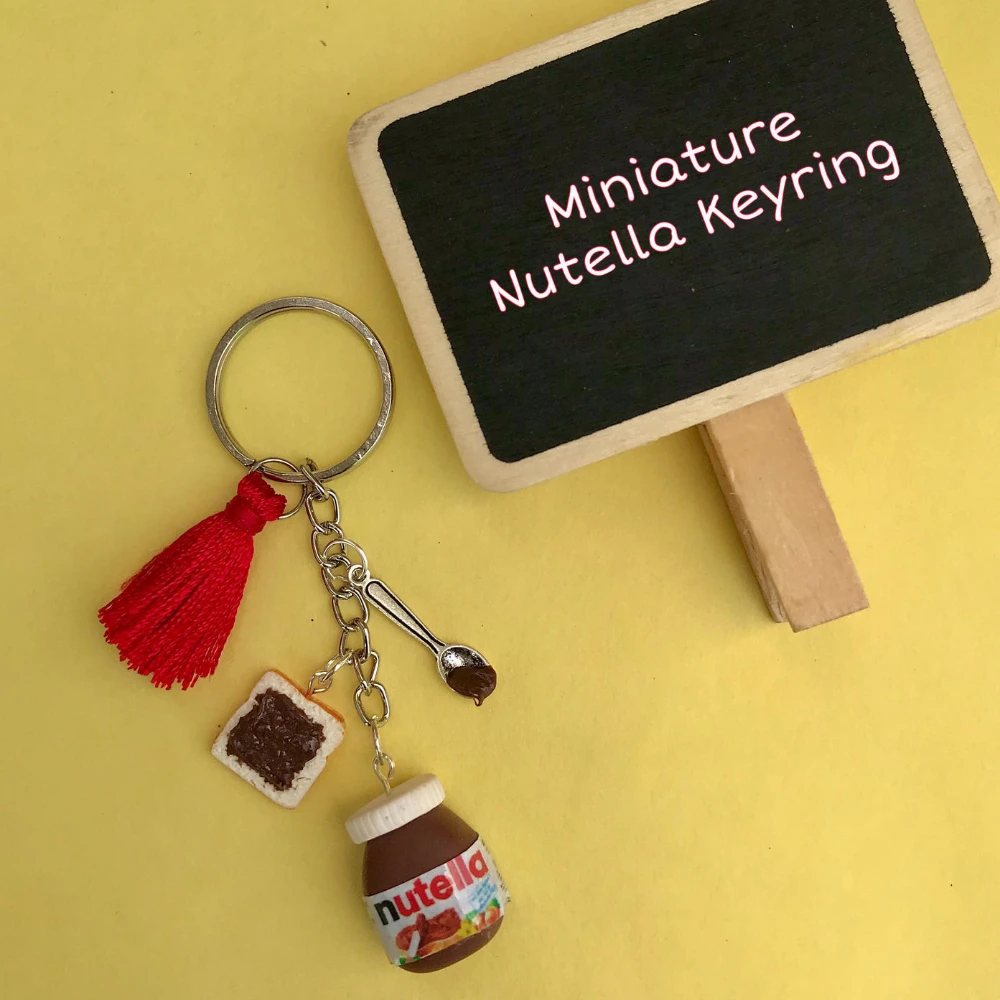 Miniature Nutella Keychain