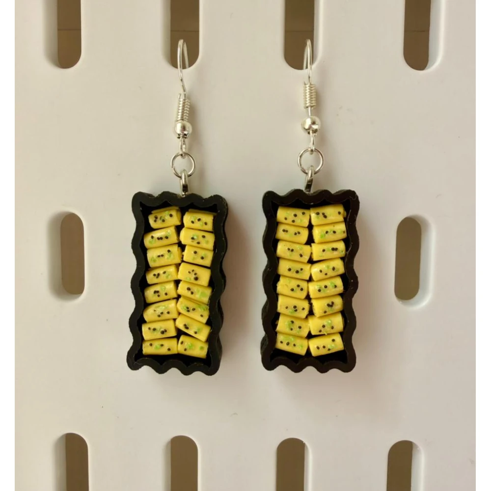 Miniature Khandvi Earrings