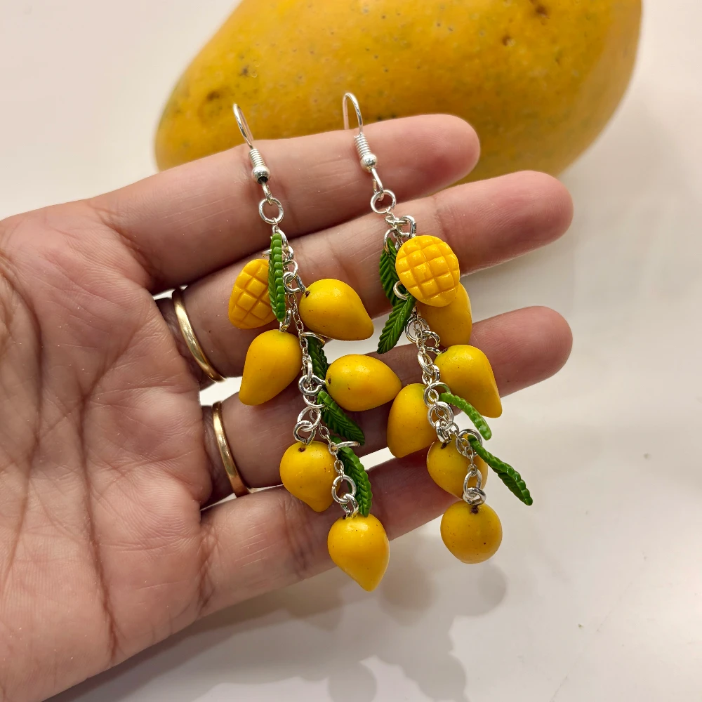 Mini Tropical Mango Bunch Earrings