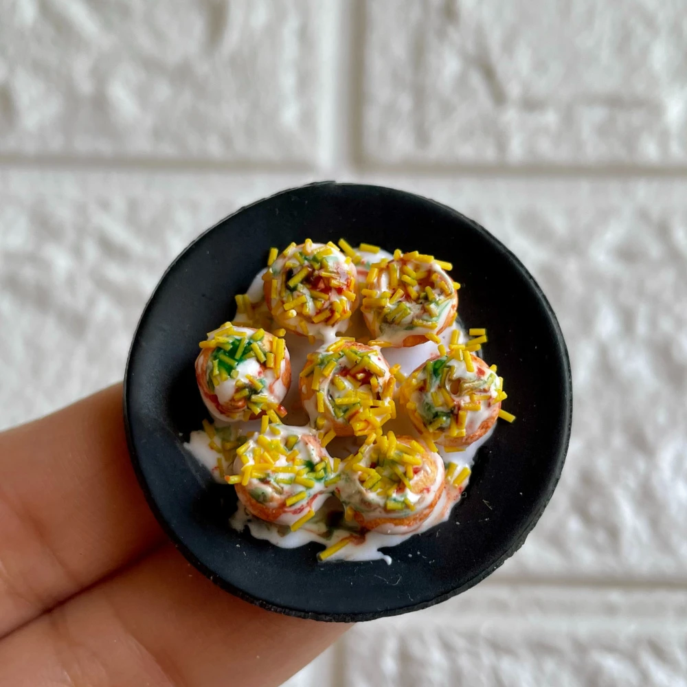 Miniature Dahi Puri Fridge Magnet