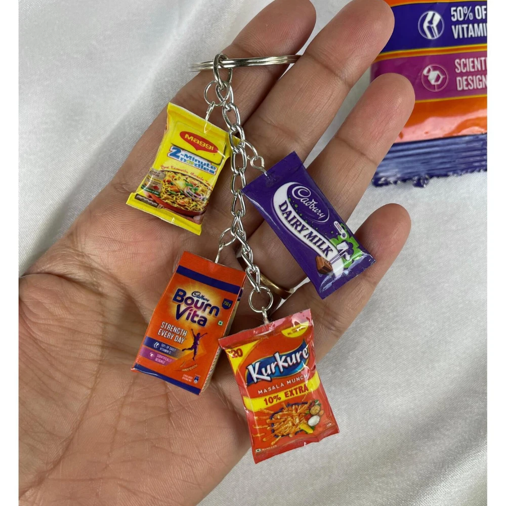 Miniature Customised Snacks Keychain