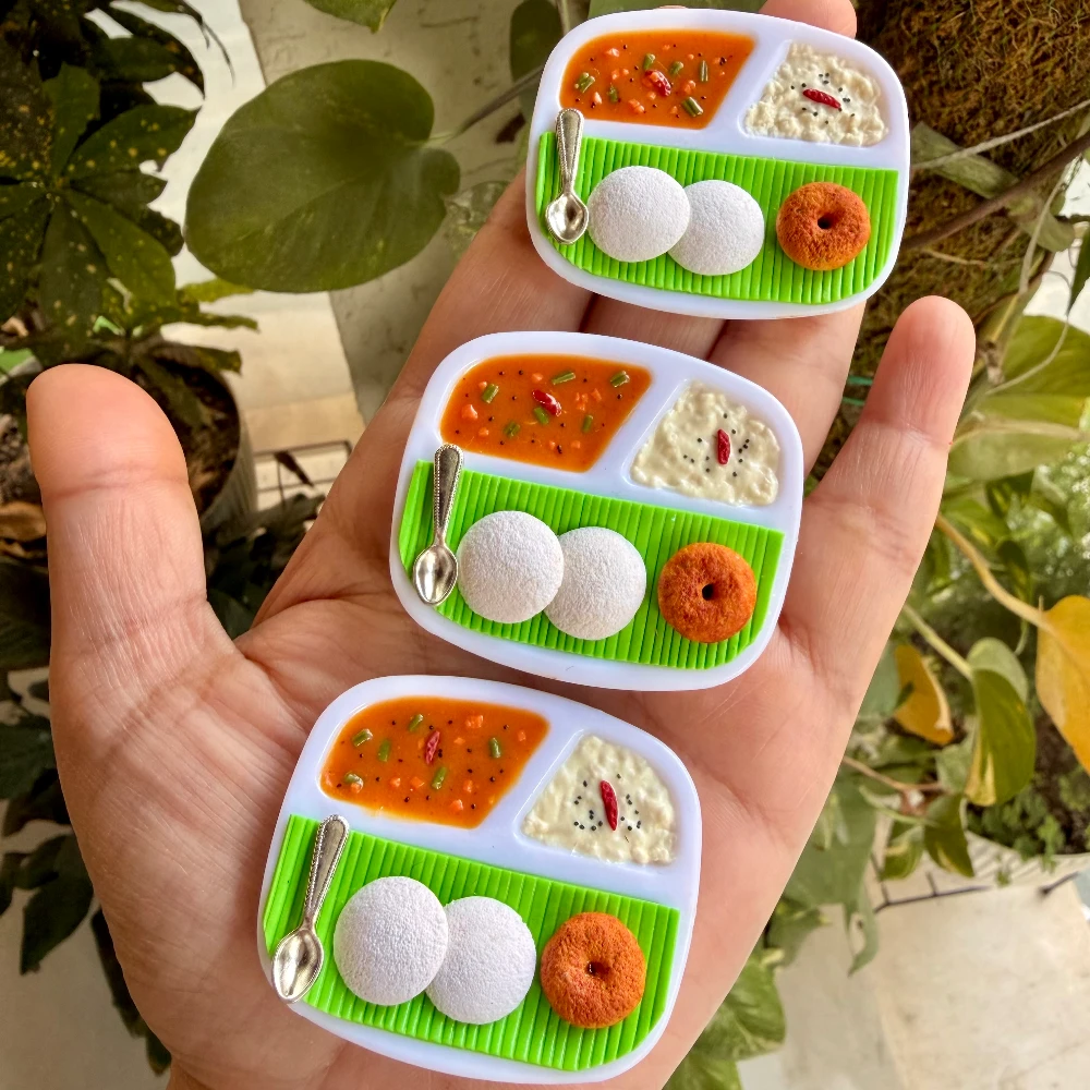Miniature Idli Fridge Magnet