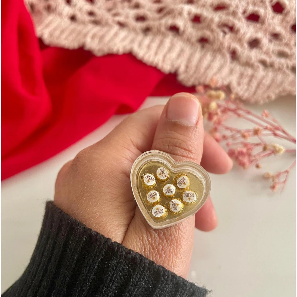 Miniature Ferrero Rocher Ring