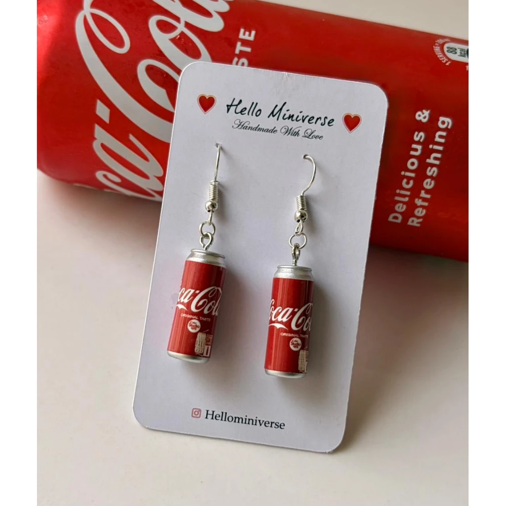 Mini Cola Can Drop Earrings