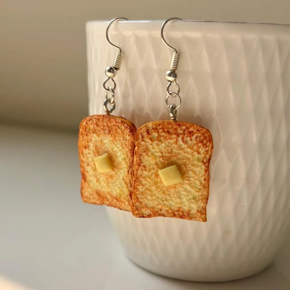 Miniature Butter Toast Delight Earrings