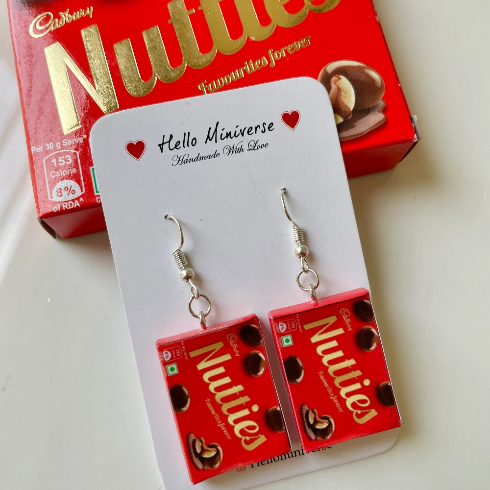 Miniature Nutties Chocolate Earrings