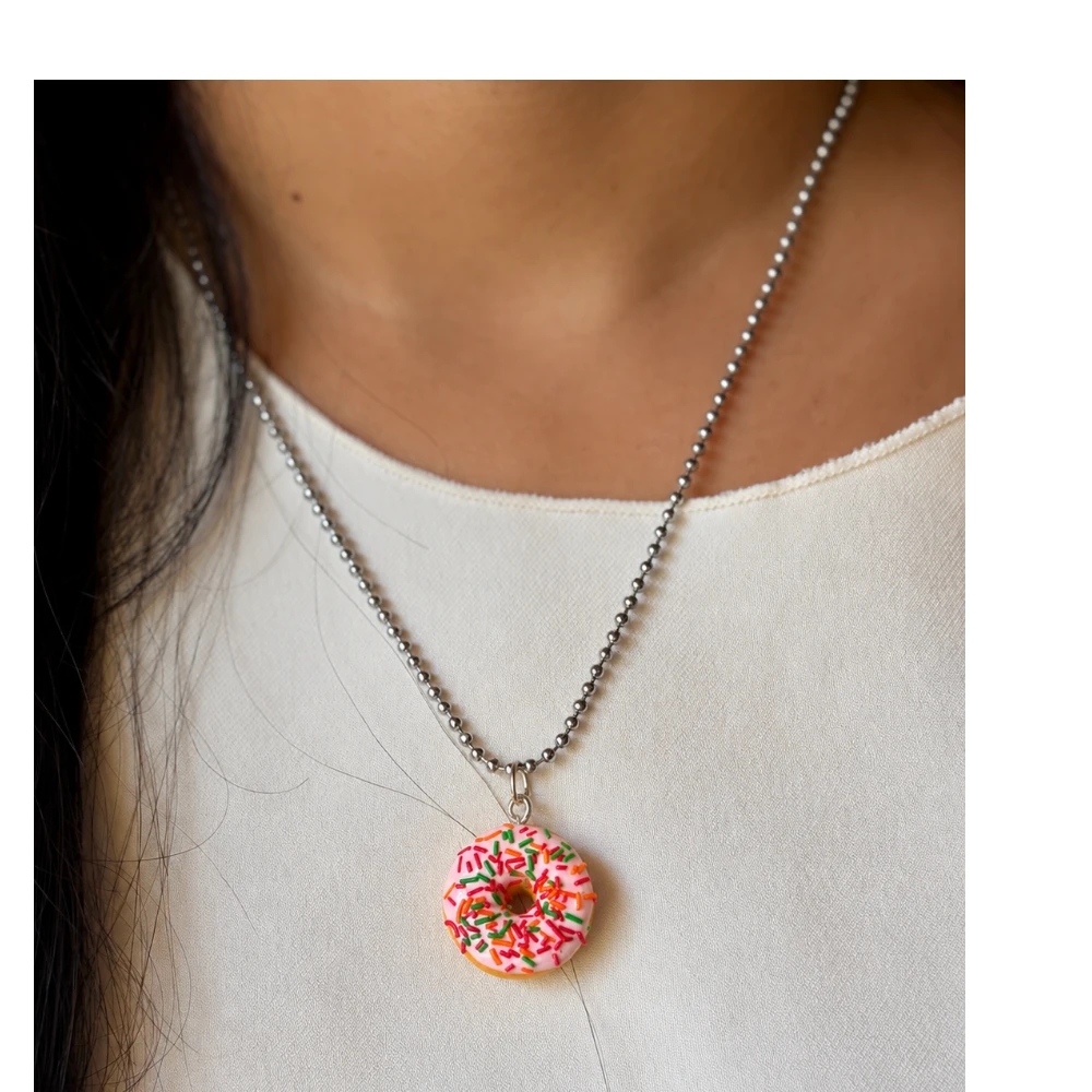 Miniature Pink Sprinkle Delight Necklace